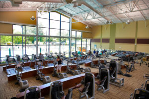 Empty Fitness Center due to Coronavirus