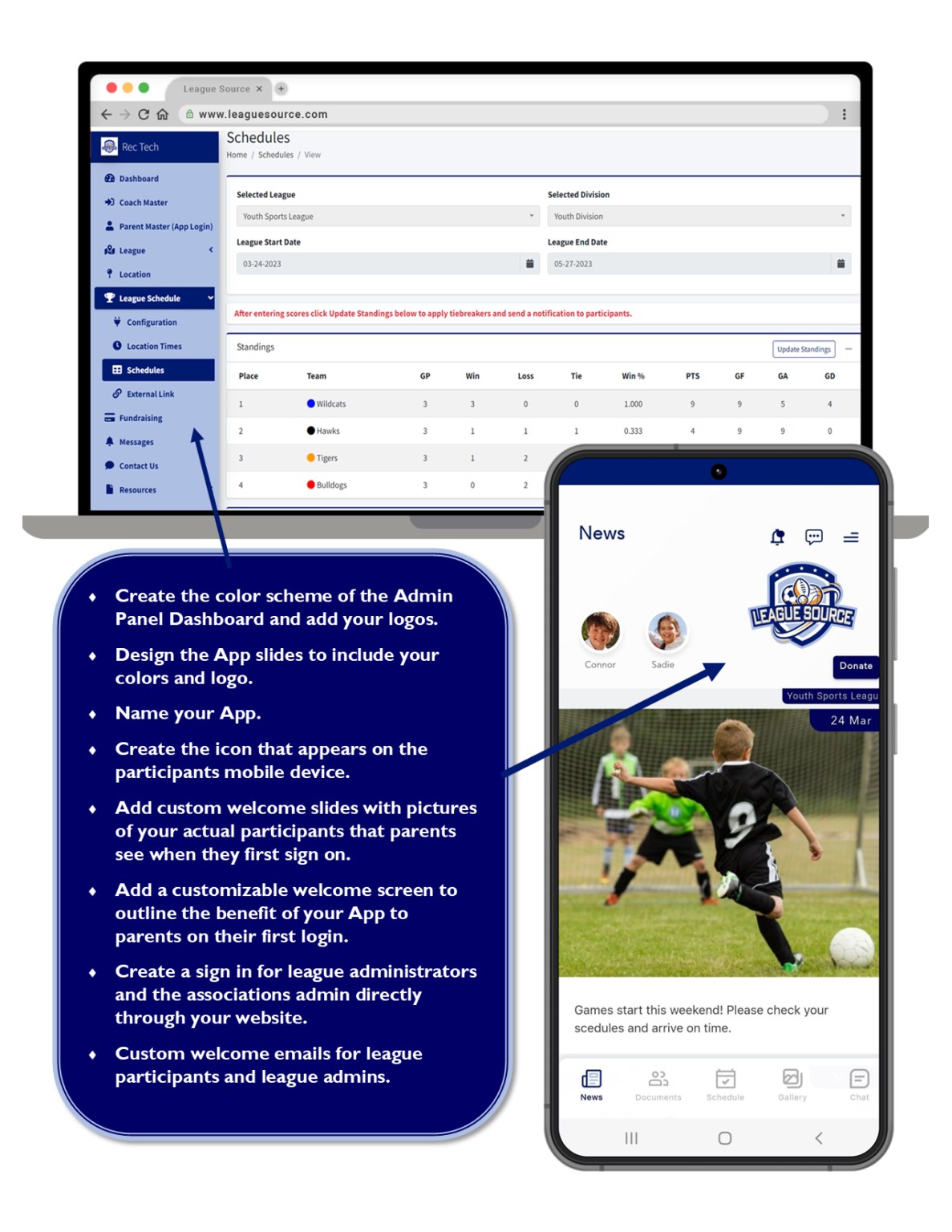 Sports League Management App